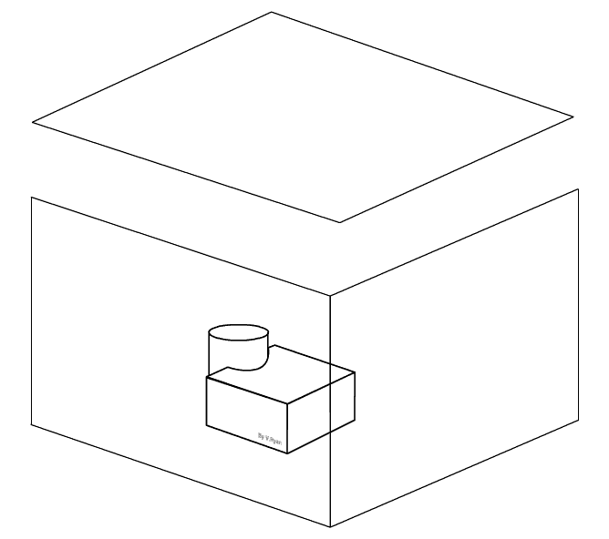 First angle orthographic exercise 9