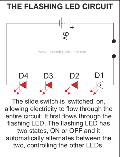 flashing led circuit